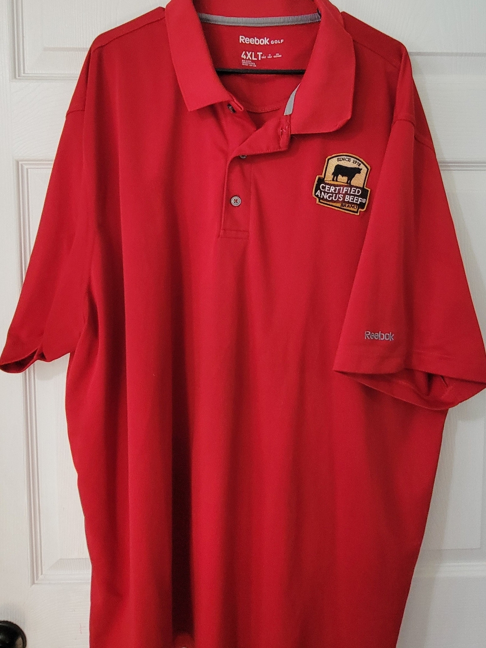 Reebok Red Polo with Certified Angus Beef Patch
